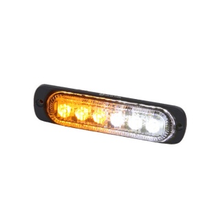 0-441-67 Durite R10 High Intensity 6 Amber & White LED Warning Light